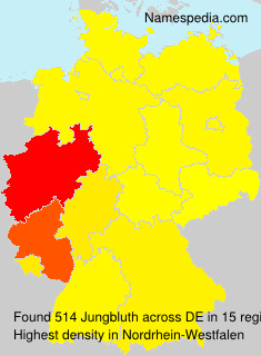 Surname Jungbluth in Germany