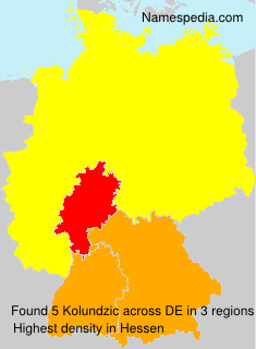Surname Kolundzic in Germany