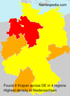 Surname Krajcer in Germany
