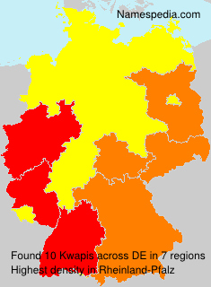 Surname Kwapis in Germany
