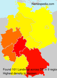 Surname Landvogt in Germany