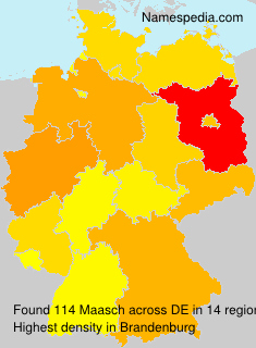 Surname Maasch in Germany