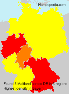 Surname Maitland in Germany