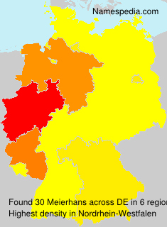 Surname Meierhans in Germany