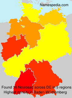 Surname Nowosad in Germany