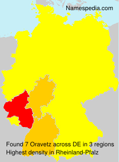 Surname Oravetz in Germany