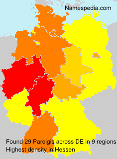 Surname Pareigis in Germany