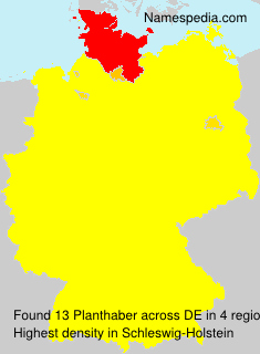 Surname Planthaber in Germany