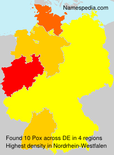 Surname Pox in Germany