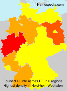 Surname Quinte in Germany
