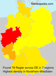 Surname Regier in Germany