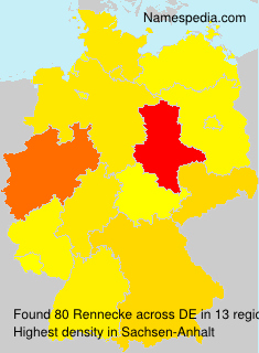 Surname Rennecke in Germany