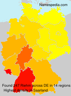 Surname Riehm in Germany