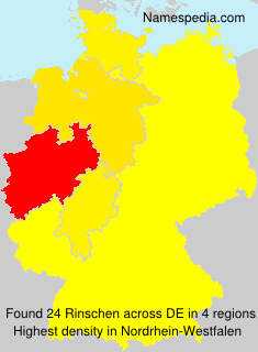 Surname Rinschen in Germany