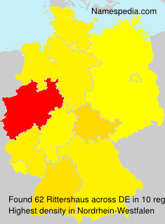 Surname Rittershaus in Germany