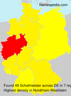 Surname Schafmeister in Germany