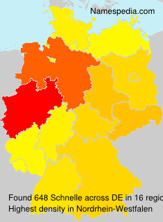 Surname Schnelle in Germany