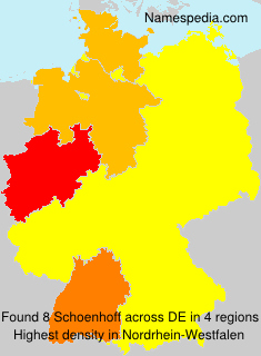 Surname Schoenhoff in Germany