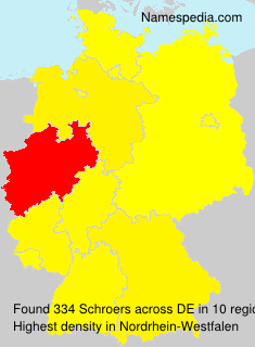 Surname Schroers in Germany