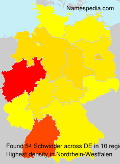 Surname Schwidder in Germany