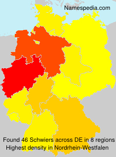Surname Schwiers in Germany