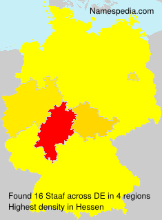 Surname Staaf in Germany