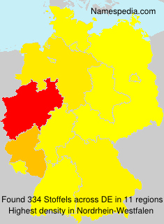 Surname Stoffels in Germany