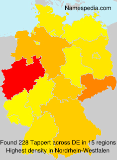 Surname Tappert in Germany