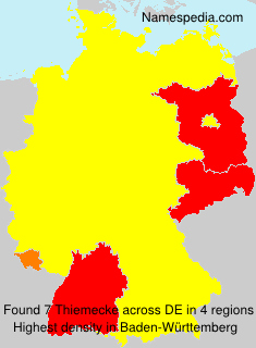 Surname Thiemecke in Germany