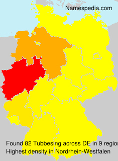 Surname Tubbesing in Germany