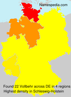 Surname Vollbehr in Germany