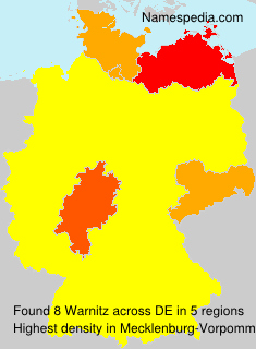Surname Warnitz in Germany
