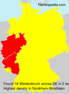 Surname Weidenbruch in Germany