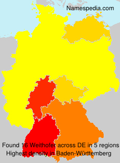 Surname Weithofer in Germany