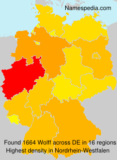 Surname Wolff in Germany
