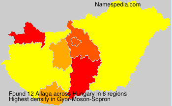 Surname Allaga in Hungary