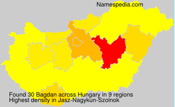 Surname Bagdan in Hungary