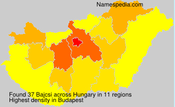 Surname Bajcsi in Hungary