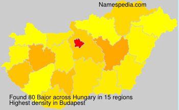 Surname Bajor in Hungary