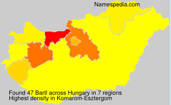 Surname Bartl in Hungary