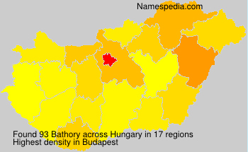Surname Bathory in Hungary