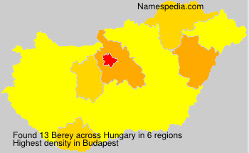 Surname Berey in Hungary