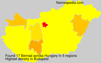 Surname Bernad in Hungary