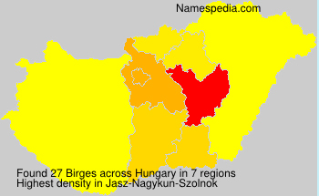 Surname Birges in Hungary