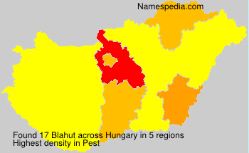 Surname Blahut in Hungary