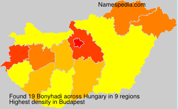 Surname Bonyhadi in Hungary