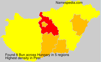 Surname Bun in Hungary