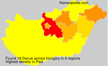 Surname Darvai in Hungary