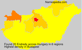 Surname Endredy in Hungary