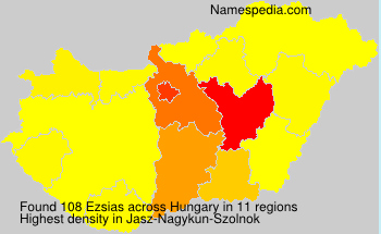 Surname Ezsias in Hungary